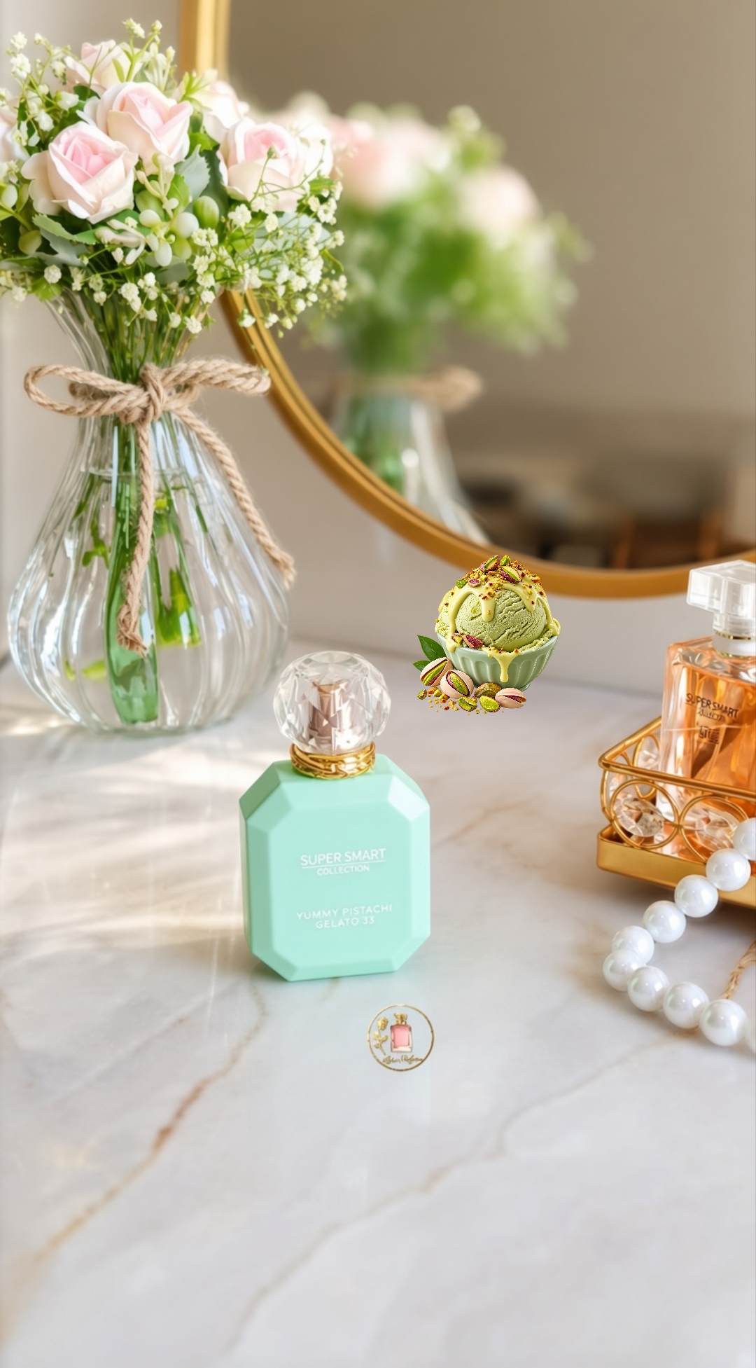 عطر مینی کایالی پیستاچیو جلاتو ۳۳ ادو پرفیوم 25میل سوپر اسمارت