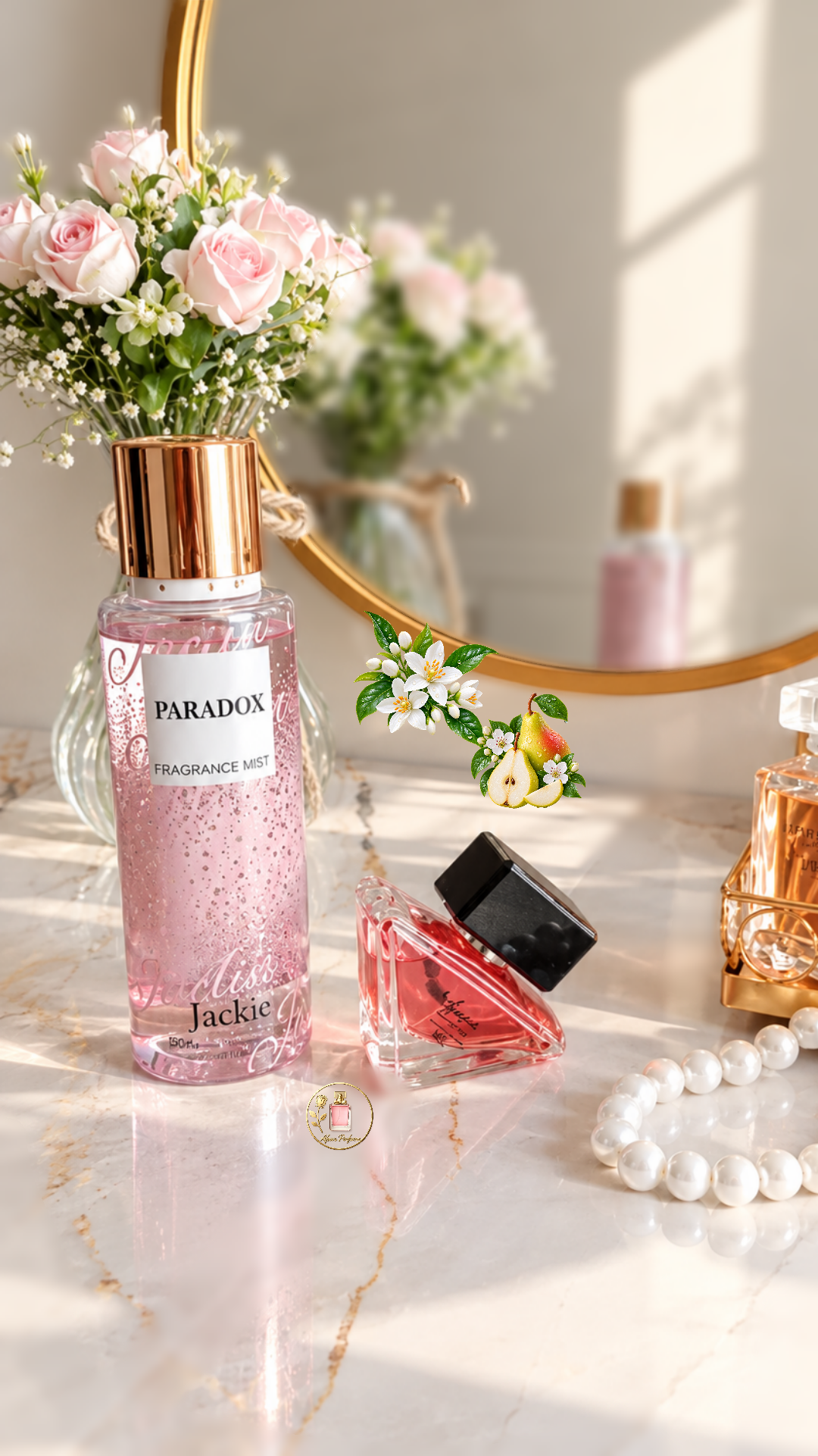 ست بادی اسپلش ادکلنی جاکلین وعطر پرادا پارادوکس اسمارت
